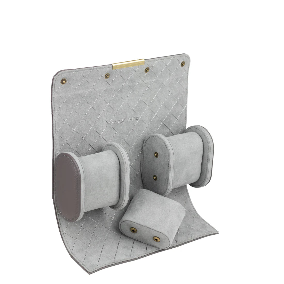 Rouleau de 3 montres en cuir véritable