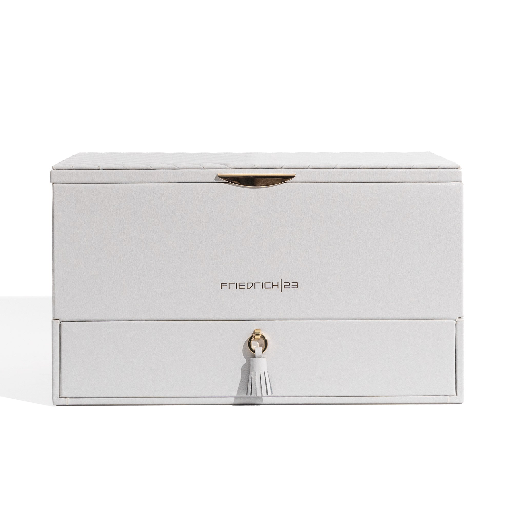 Boite à bijoux avec pochette en cuir véritable Aurora