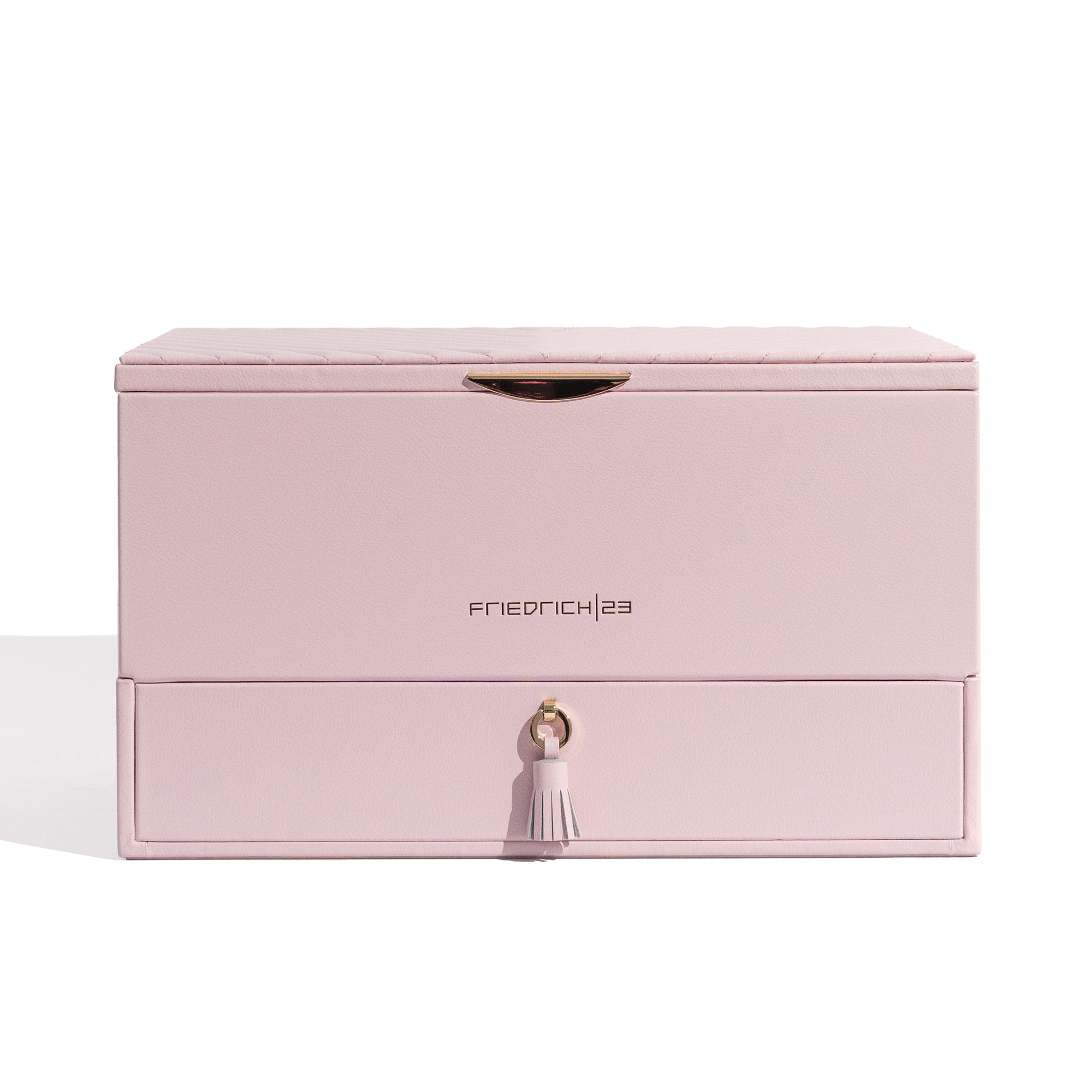 Boite à bijoux avec pochette en cuir véritable Aurora