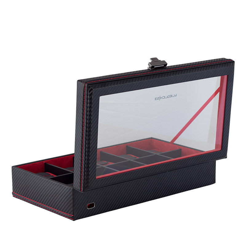 Boite 10 montres en Carbone