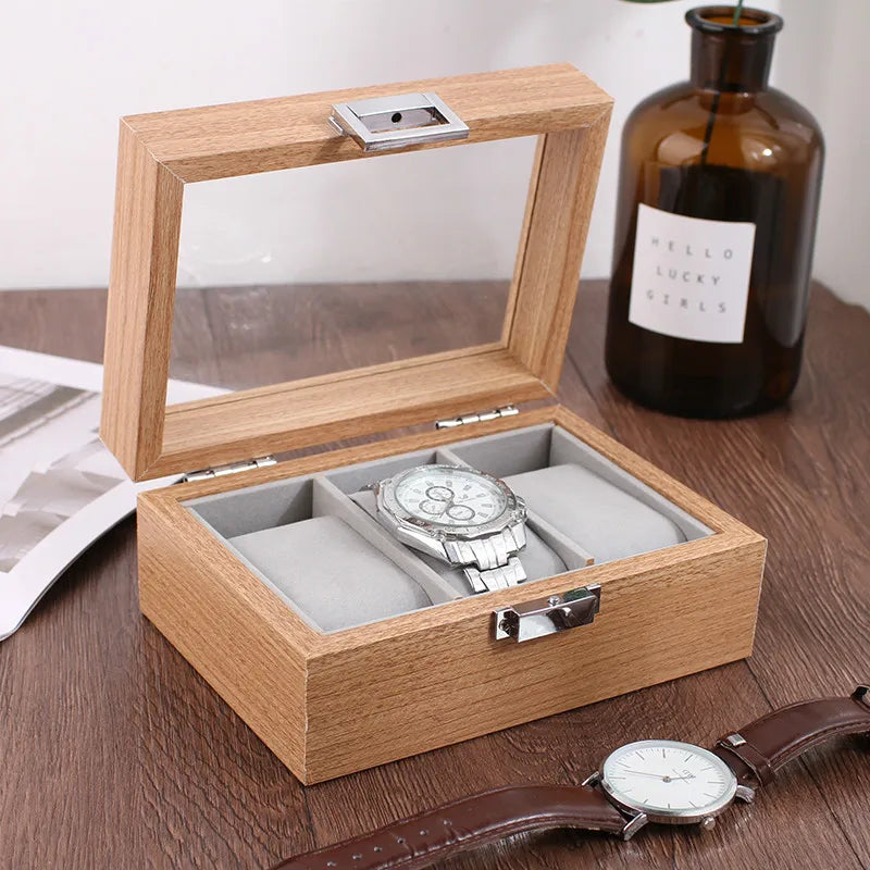Boite à Montre Classique en Bambou