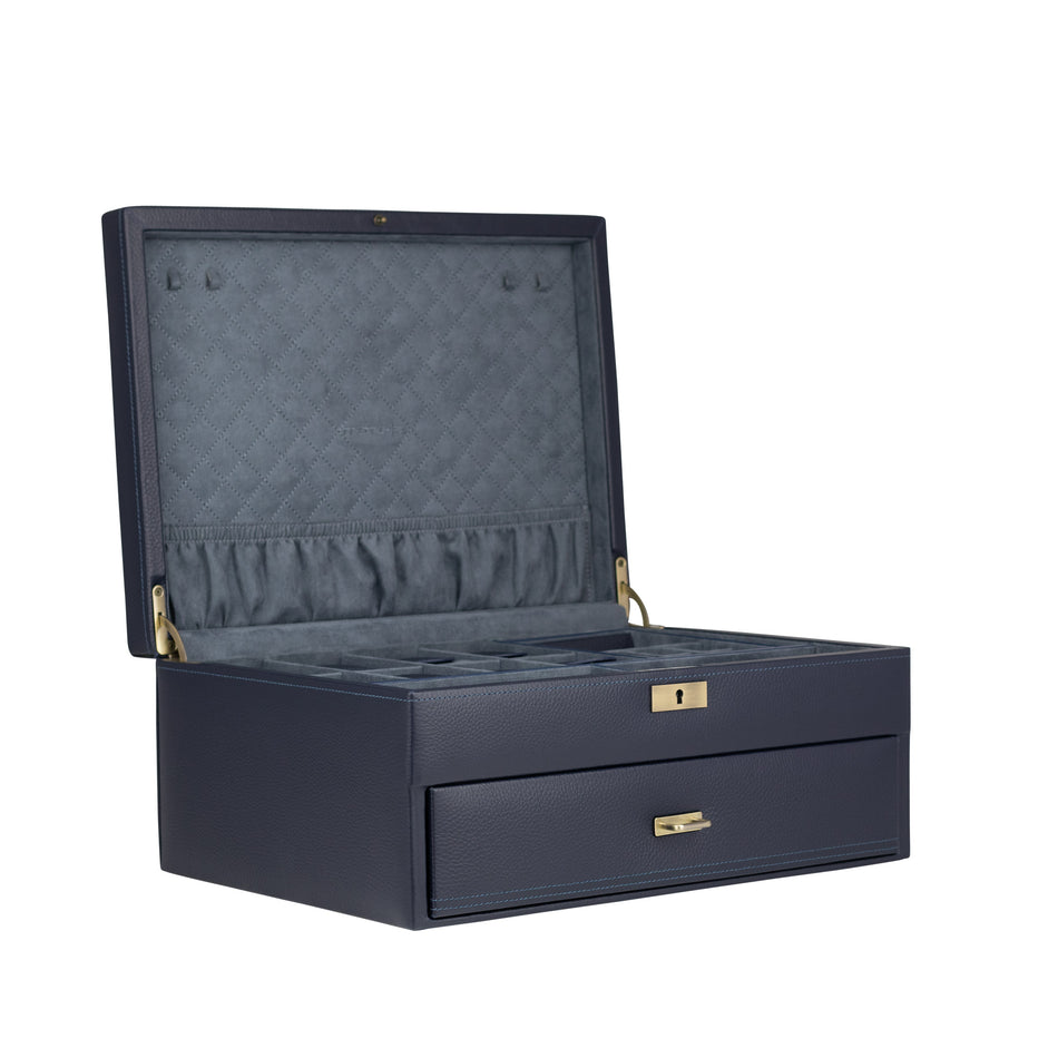 Grande coffret montre en cuir véritable Dynasty