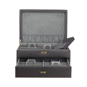 Grande coffret montre en cuir véritable Dynasty