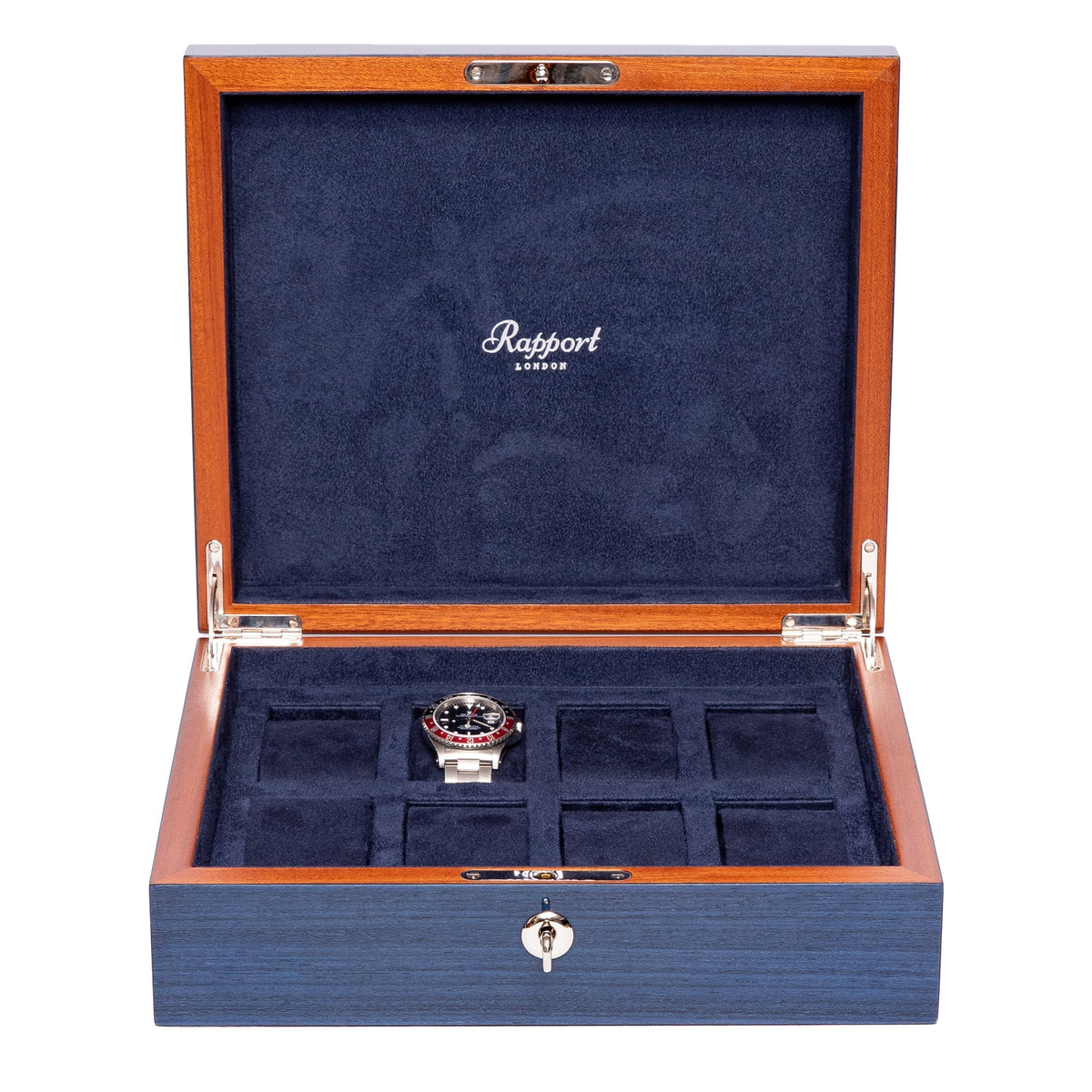 Boite a montre en bois luxe - navy