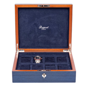 Boite a montre en bois luxe - navy