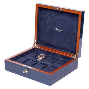 Boite a montre en bois luxe - navy