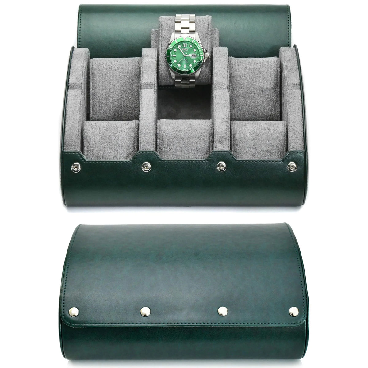 Coffret élégant Pour 2 Montres (style Rolex) - Marron, Fait Main, Neuf Sans étiquette, Fabrication Chine
